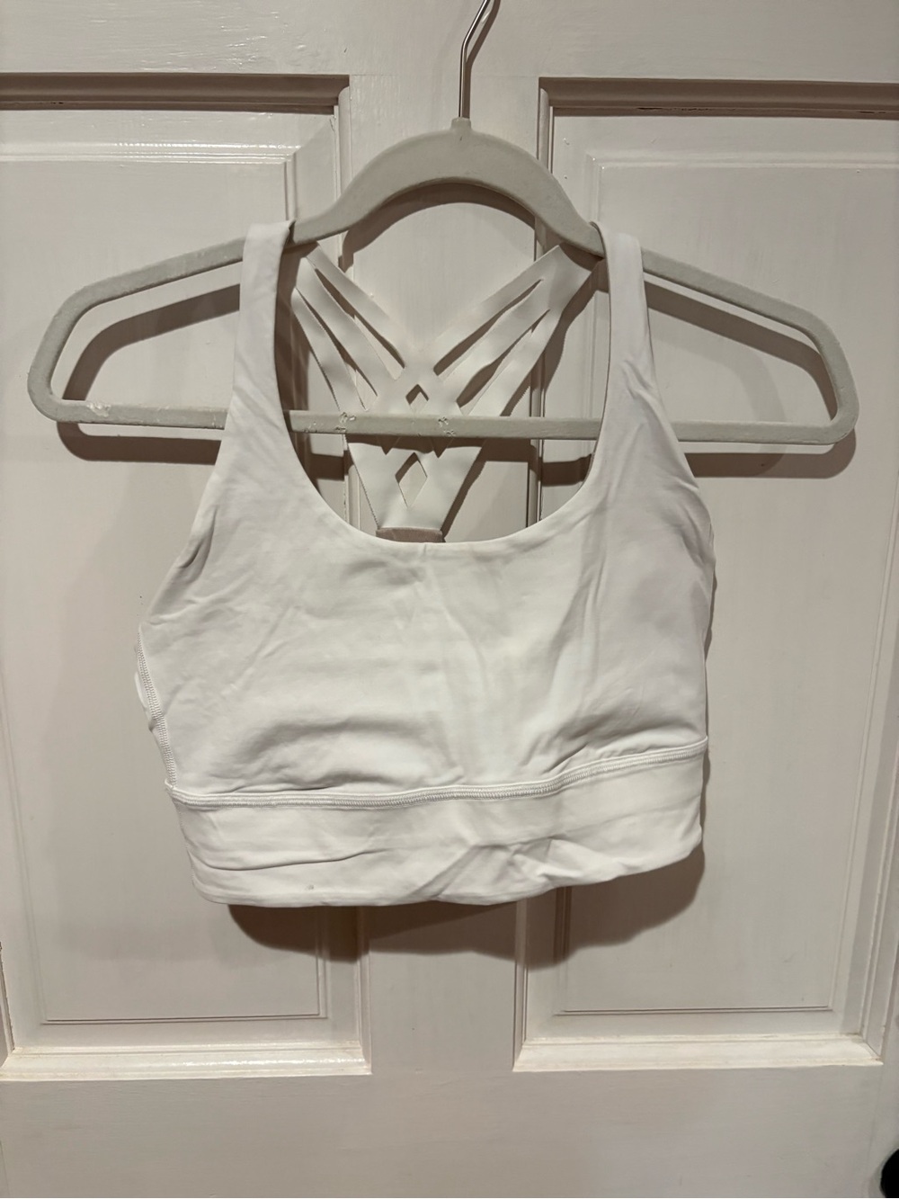 lululemon athletica White Strappy-Back Sports Bra